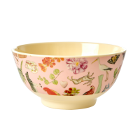 Pink Art Print Melamine Bowl Rice DK